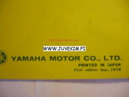 Yamaha model DT125MX&#039;79 model code 2X1 -luettelo