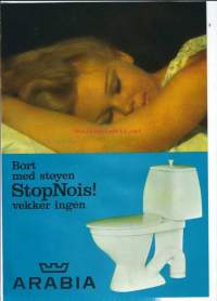 Stop nois - Arabian saniteettikalusteet 1967 - tuote-esite