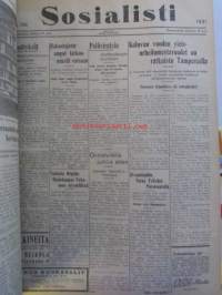 Sosialisti lehden puolivuosikerta 1931 1. heinäkuun-31. joulukuuta
