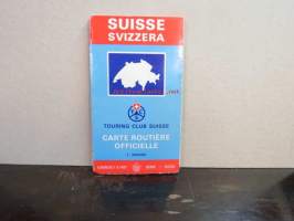 Schweiz - Switzerland kartta. Touring-Club der schweiz