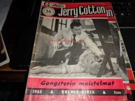 Jerry Cotton - No 16 1963 Gangsterin muistelmat