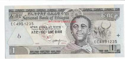 Etiopia1 Birr 1997- -   seteli
