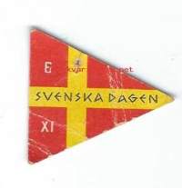 Svenska Dagen 6.XI  - rintamerkki  pahvia 35x40 mm