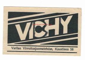Vichy -  juomaetiketti
