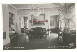 Porvoo Runebergin koti  - paikkakuntapostikortti kulkematon