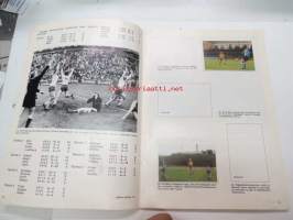 Jalkapallokoulu (Panda suklaatehdas 1974) -keräilykuville tarkoitettu kirja, kaikki sivut näkyvät kohteen kuvissa