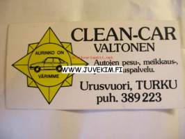 Clean-Car Valtonen -tarra