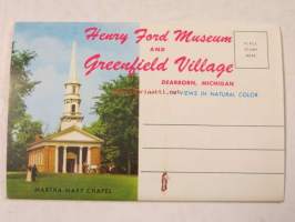 Henry Ford museum and Greenfield village postikorttihaitari