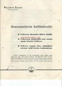 Osuusmeijerin hallituksille mainos  liikekirja  1935   -   firmalomake