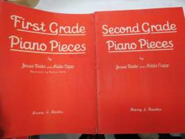 First &amp; Second Grade Piano Pieces I &amp; II -pianonsoiton oppikirjat