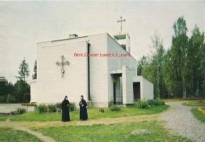 Lintulan luostari (kirkko) - kirkkopostikortti paikkakuntapostikortti postikortti  kulkematon