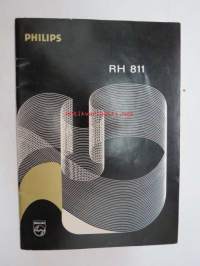 Philips RH 811 viritin-vahvistin kasettisoittimella / tuner-amplifier -käyttöohjekirja / instructions, several languages