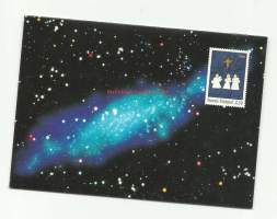 Post kiittää vuodesta 1993 postikortilla ja joulumerkeillä