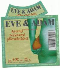 Eve&amp;Adam - siiderietiketti viinaetiketti