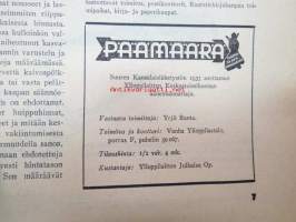 Päämäärä 1937 nr 3 -Ylioppilaiden Keskustoimikunnan suomalaisuuden ja suomenkielen edistämiseen ruotsinkielisten ylivallalta kannustava propagandalehti,