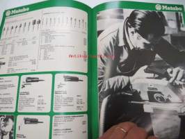 Metabo 1981 - Sähkökäsityökoneet, penkkihiomakoneet -tuoteluettelo / myyntiesite
