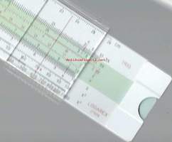 Logarex 27606 Trig3480Generic slide rule of plastic, 330x42x4 mm Front Scales: 26cm  DF  =  CF  CIF  CI  C  =  D A  KBack Scales: ST  T1  T2 