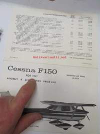 Cessna F 150 for 1967 Aircraft &amp; Accessories price list - sales brochure -myyntiesite, lentokone