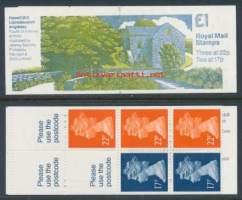 Iso-Britannia: Postituore käyttöpostimerkkivihko 1£ FH22 **. Myllyjä. /£1 FH22 Mills 4 - Howell Mill, Llanddeusant Anglesey