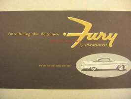 Plymouth Fury 1957 show folder -myyntiesite