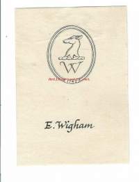 E Wigham -  Ex Libris