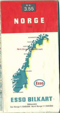 Norge  Esso bilkarta 1978- kartta