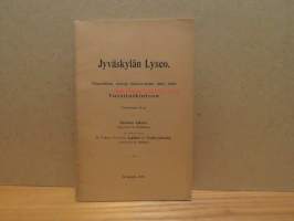 Jyväskylän Lyseo- Tilastollisia tietoja lukuvuodelta 1902-1903