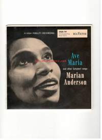 Ave Maria singleäänilevy, esitt. Marian Anderson