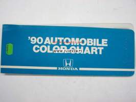 Honda 1990 Automobile color chart -värikartta