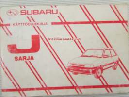 Subaru Justy J12-sarja -käyttöohjekirja