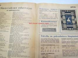 Kotikutoja 1935 nr 1 -käsityö- ja muotilehti, virkatut hatut -erikoisnumero