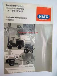 Hatz ilmajäähdytteiset dieselmoottorit 1,5 - 80 hv -myyntiesite