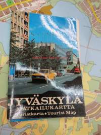 Jyväskylä 1973 matkailukartta - Turistkarta - Tourist map -kartta