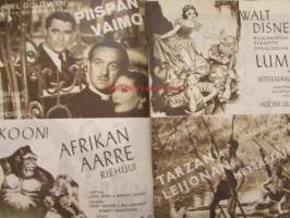 Uutis-Aitta (Suomi-Filmi) 1949 nr 8-9 - kansikuvassa Margo Wood, katso sisältö kuvista tarkemmin
