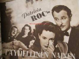 Uutis-Aitta (Suomi-Filmi) 1949 nr 8-9 - kansikuvassa Margo Wood, katso sisältö kuvista tarkemmin