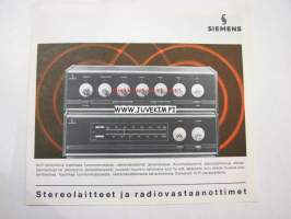 Siemens Stereolaitteet ja radiovastaanottimet -myyntiesite
