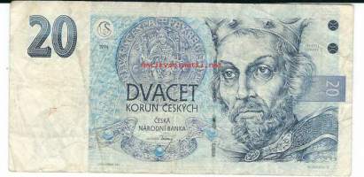 Tšekki 20 Korun 1994  seteli / Tšekin tasavalta (tšek. Česká republika) eli Tšekki (tšek. Česko), joskus myös Tšekinmaa, on sisämaavaltio Keski-Euroopassa.