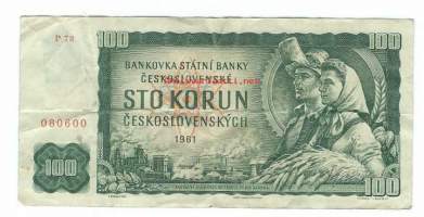 Tsekkoslovakia 100 Korun 1961  seteli