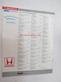 Honda mallisto 1988 -myyntiesite