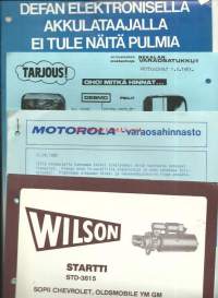 Autotarvike esitteitä 1980 -luku n 350 g