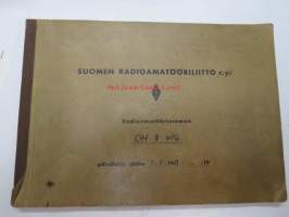 Suomen Radioamatööriliitto r.y. Radioamatööriaseman OH 1 WQ päiväkirja ajalta 9.9.1961-...
