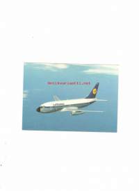 Lufthansa B 747 lentokone (postikortti)