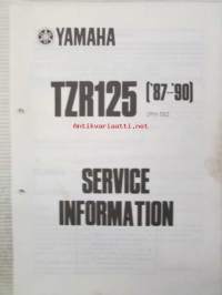 Yamaha TZR125 &#039;87-90 (2RH-SE2) Service Information - Tehtaan alkuperäinen, huolto-ohjeita, sis.reititys kaavion (Ei huolto-ohjekirja)