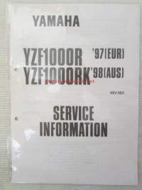 Yamaha YZF1000R &#039;97(EUR) / YZF1000RK 98(AUS) (4SV-SE2) Service Information - Tehtaan alkuperäinen, huolto-ohjeita (Ei huolto-ohjekirja), avaamaton muovipakkaus