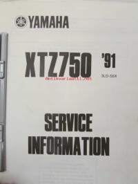 Yamaha XTZ750 &#039;91 (3LD-SE4)  Service Information - Tehtaan alkuperäinen huolto-ohjeita sis. sähkökaaviot (Ei huolto-ohjekirja)