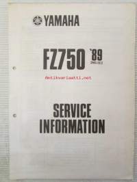 Yamaha FZ750 &#039;89 (2MG-SE2)  Service Information - Tehtaan alkuperäinen huolto-ohjeita (Ei huolto-ohjekirja)