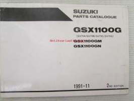 Suzuki GSX 1100G - GSX 1100GM / GSX 1100GN - (GV74A / GV74B / GV74C / GV74G) Parts Catalogue -varaosaluettelo