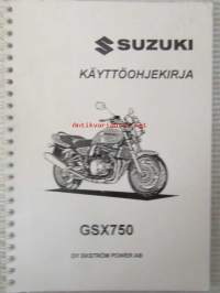 Suzuki GSX750 -käyttöohjekirja