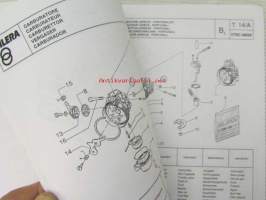Gilera 50 RK Catalogue of Spare Parts 406713 -varaosaluettelo, katso kuvista mallimerkintä tarkemmin
