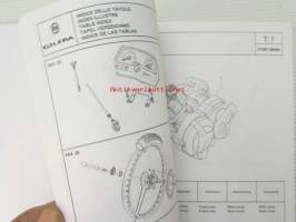 Gilera H@K Catalogue of Spare Parts 579117 -varaosaluettelo, katso kuvista mallimerkintä tarkemmin